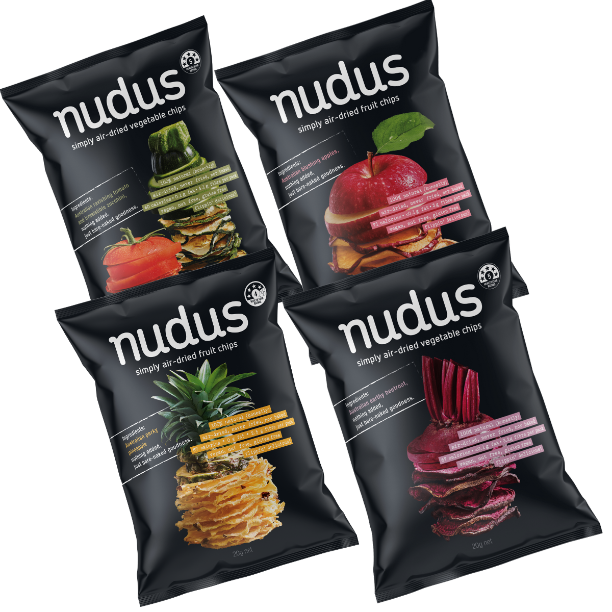 Mixed Fruit & Vegetable Box - 12 bags ($2.75 / 20g bag)