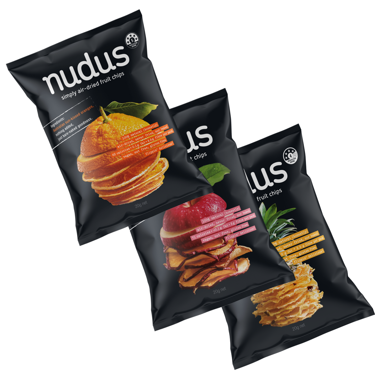 fruit chips box - 12 bags ($2.75 / 20g bag)