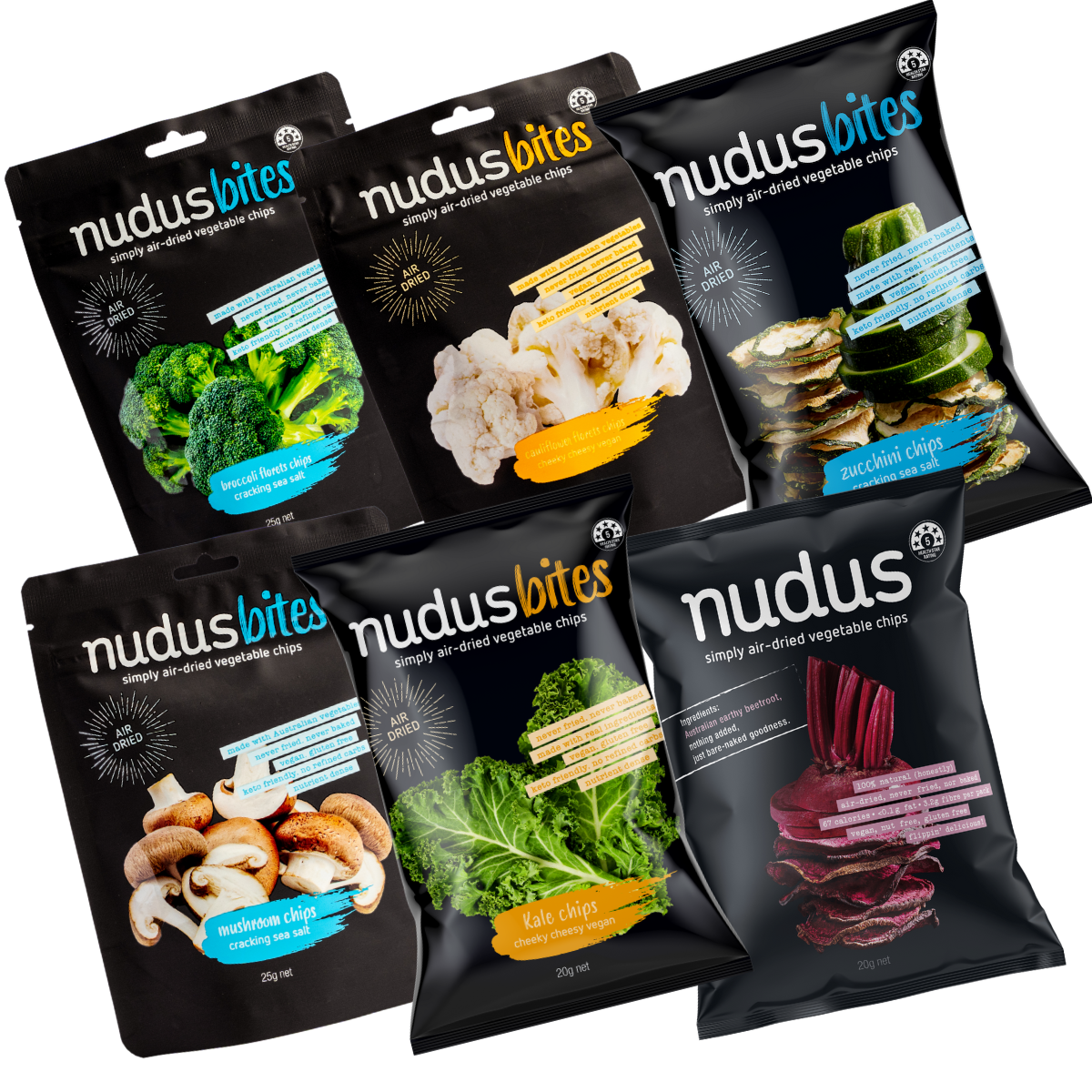 Mixed Vegetable Chips Box - 12 bags ($3.33 / 25g bag)